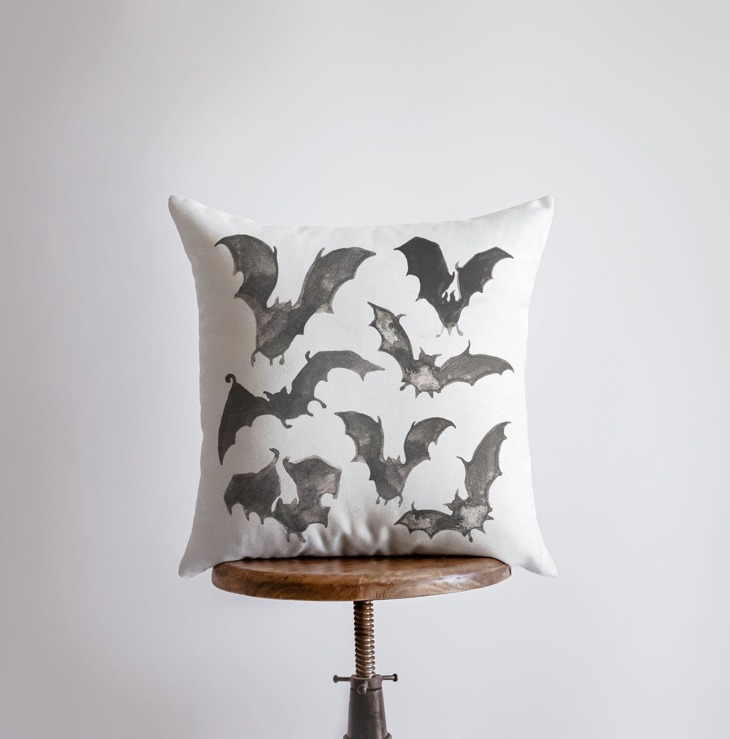 Bats on Black Pillow Cover | Fall Décor | Farmhouse Pillows | Country