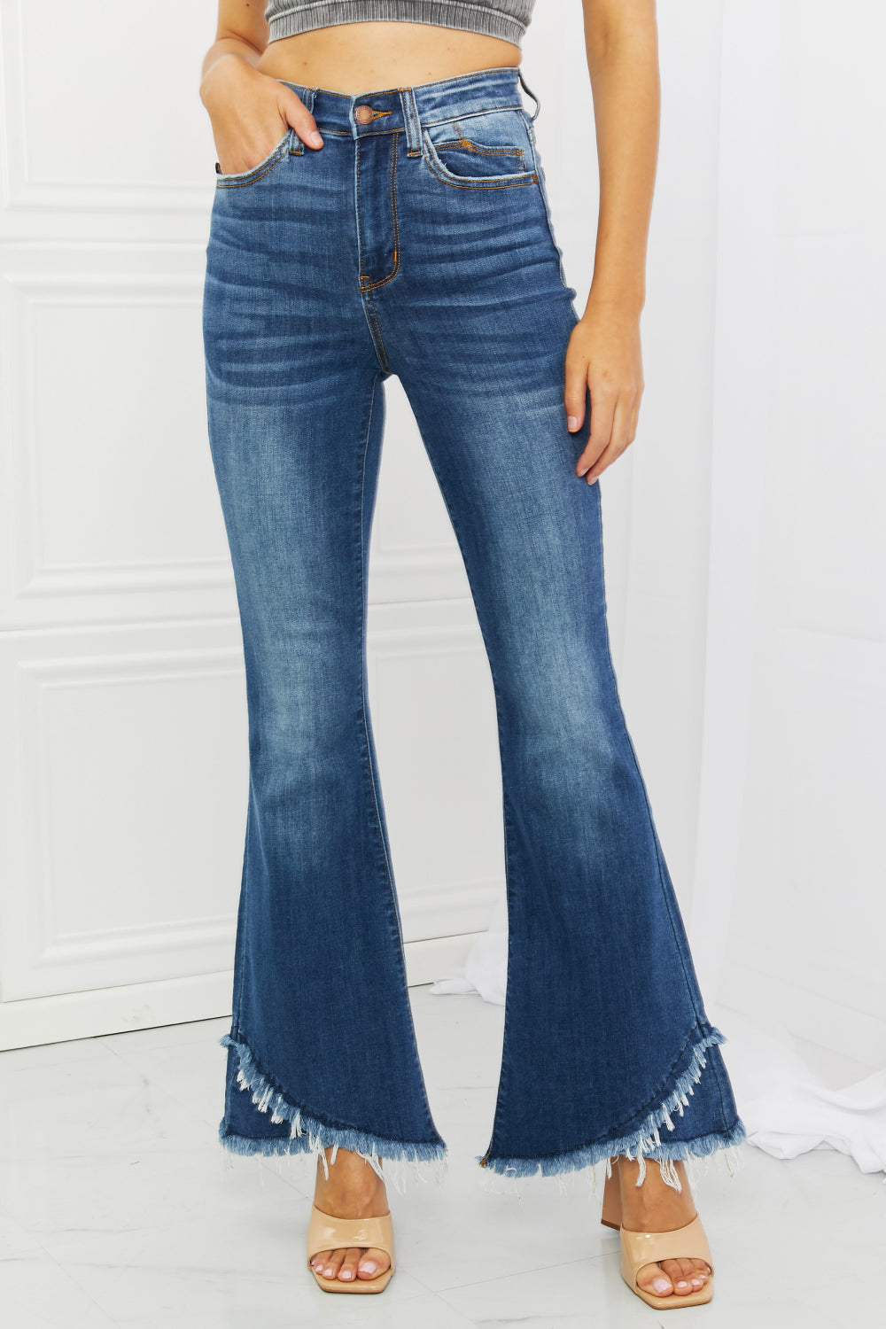 Judy Blue Eve Full Size High Waist Flared Jeans