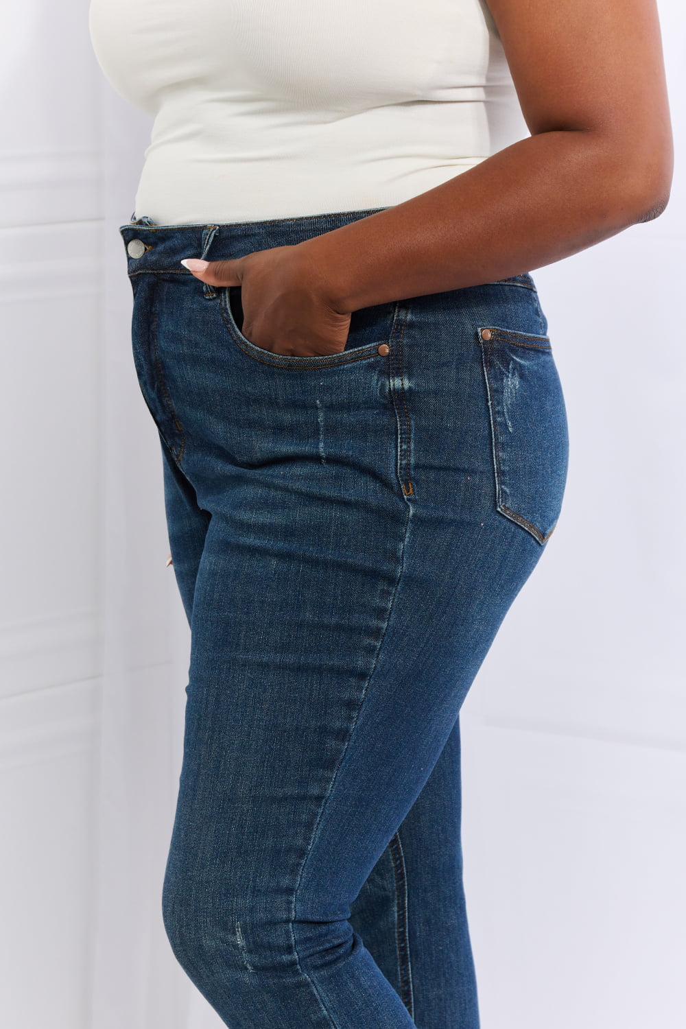 Judy Blue Emily Full Size High Waisted Tummy Control Skinny Jeans