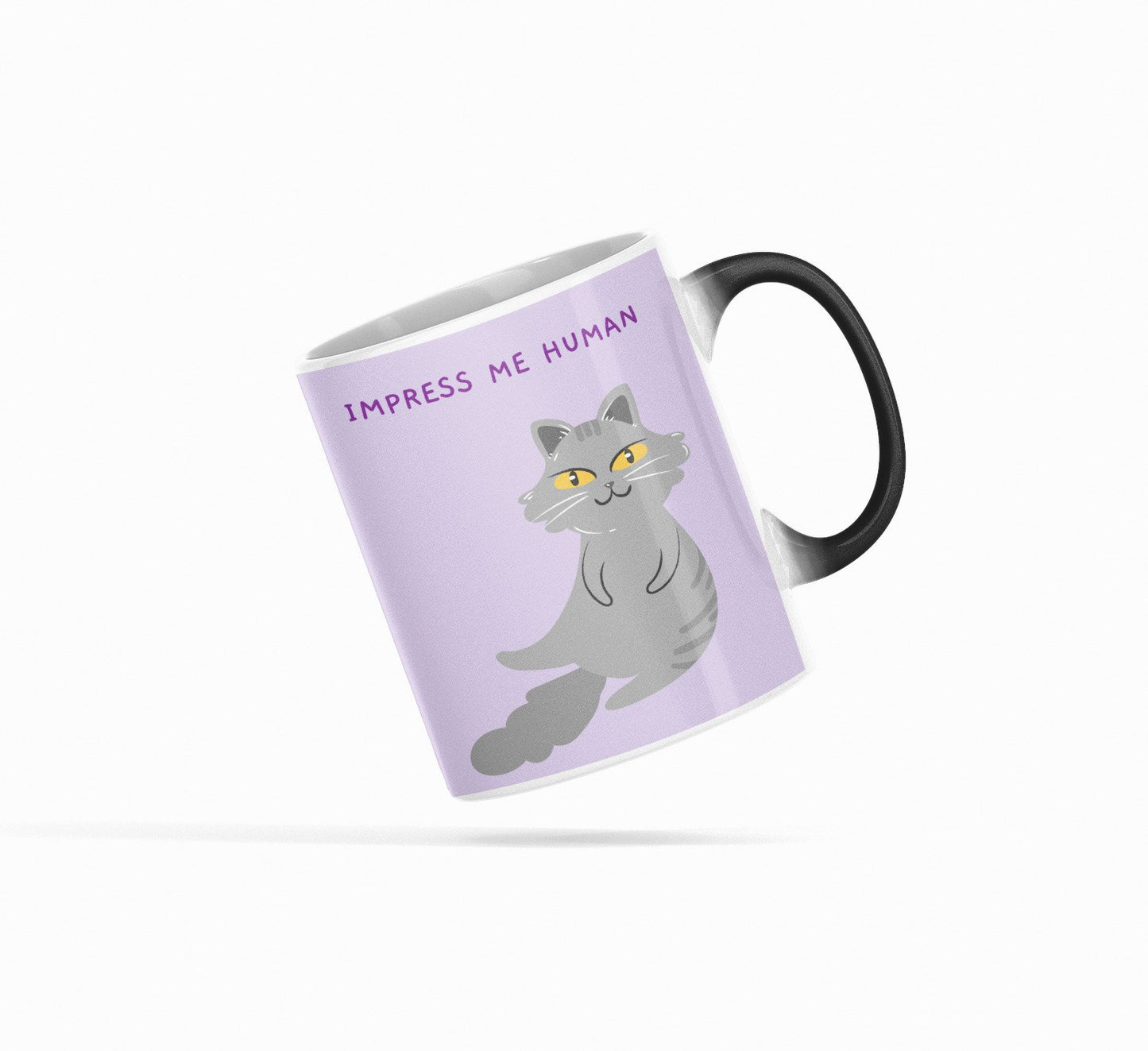 Bossy Cat Theme Heat Sensitive Color Changing Mug