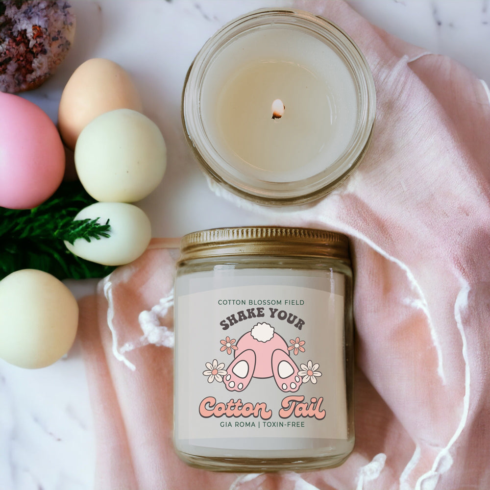 Cotton Blossom Retro Candle