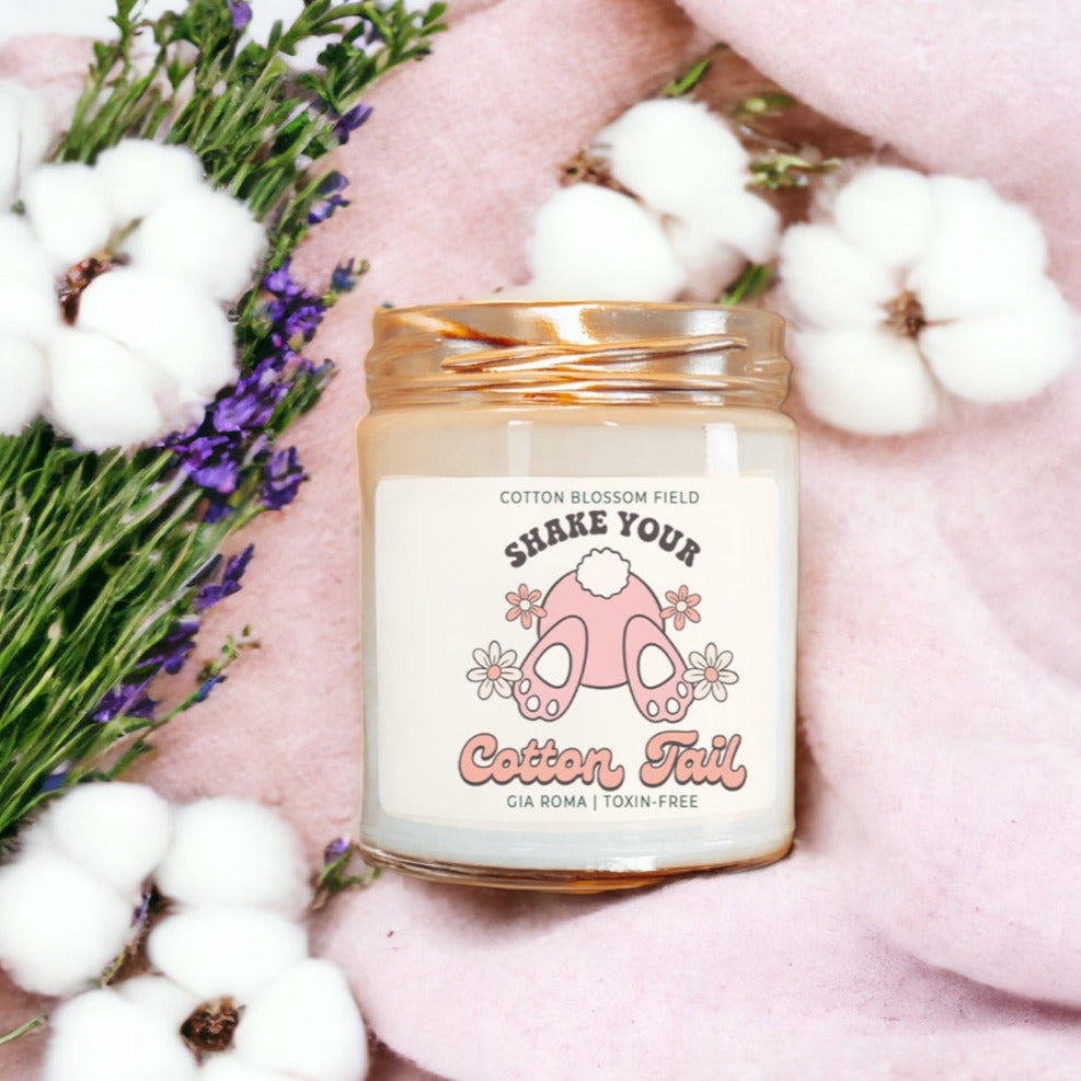 Cotton Blossom Retro Candle