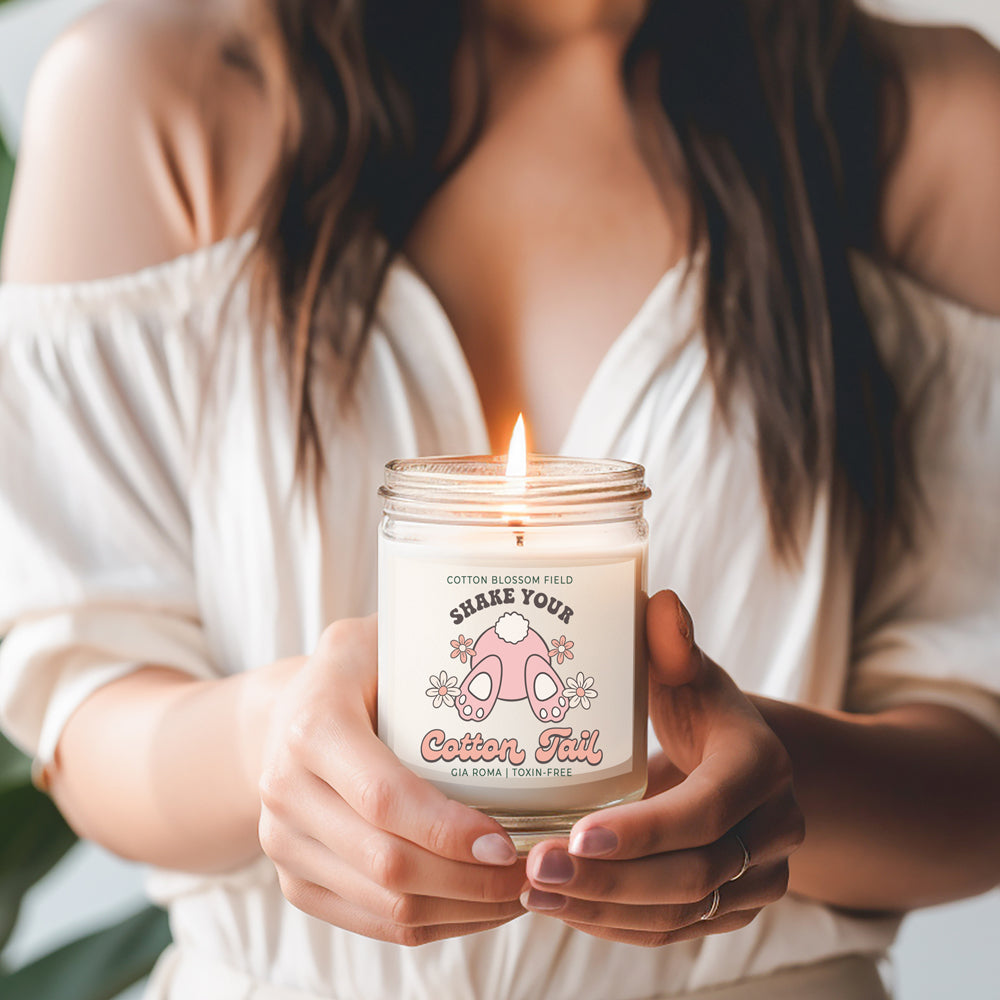 Cotton Blossom Retro Candle