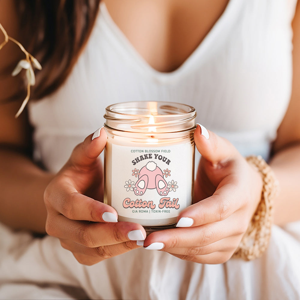 Cotton Blossom Retro Candle