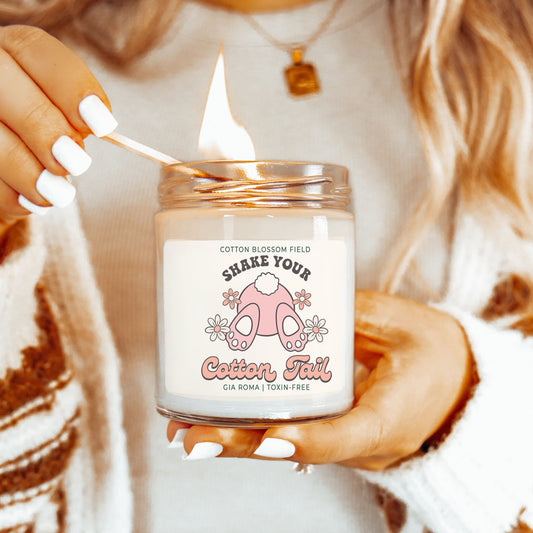 Cotton Blossom Retro Candle