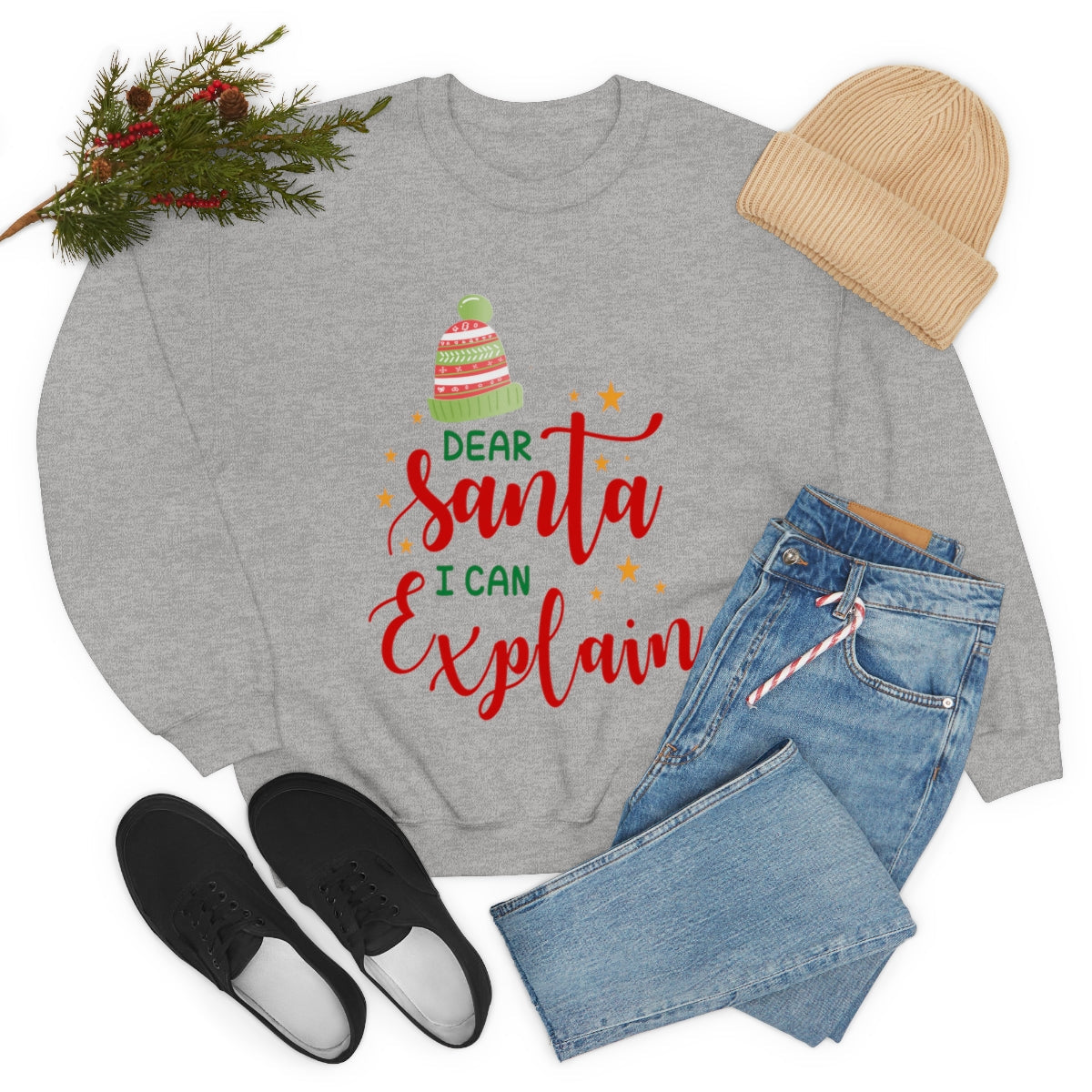 Womens Santa I Can Explain Sweatshirt