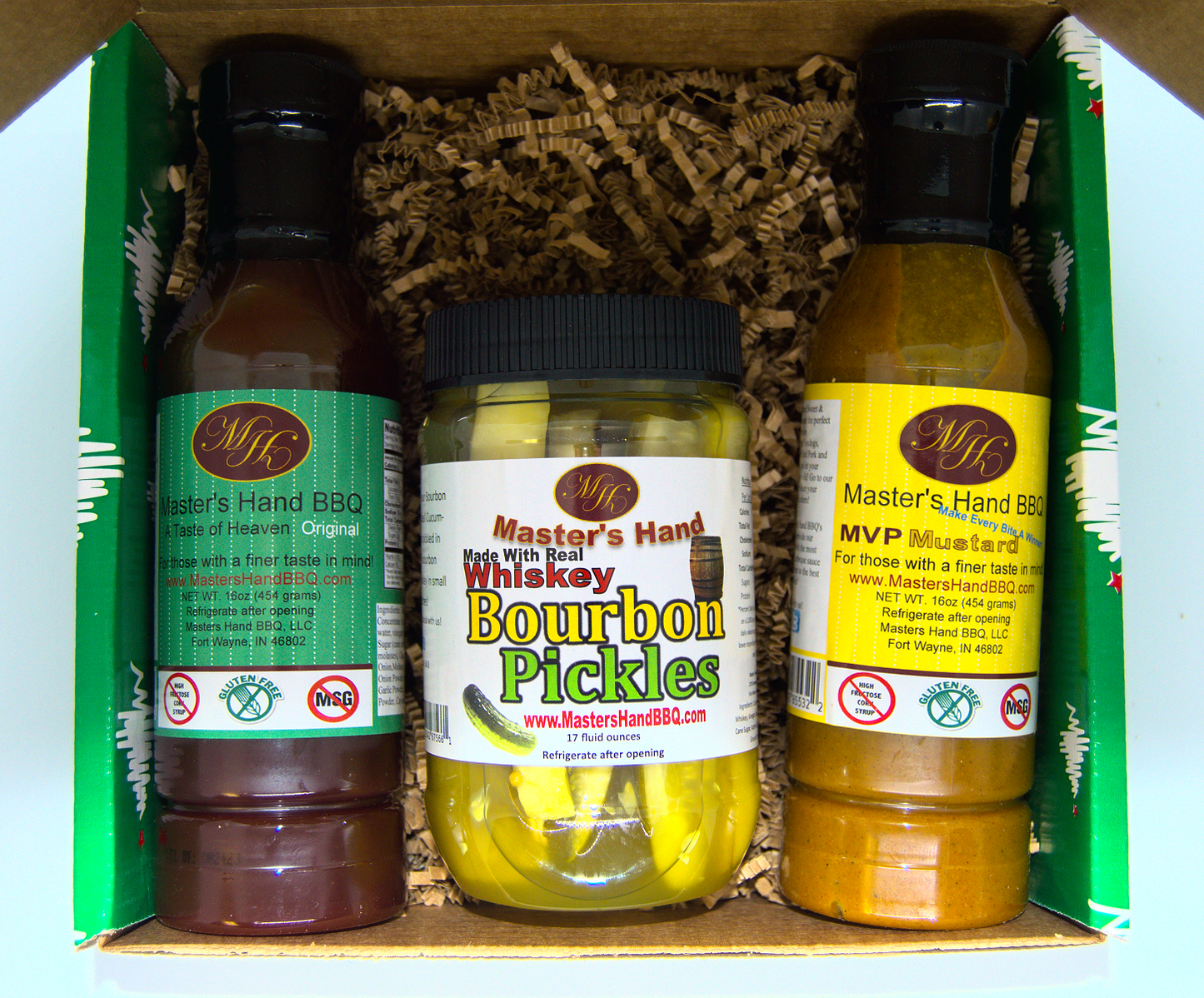 Green Gift Set (Original BBQ Sauce, Pickle, MVP Sauce)