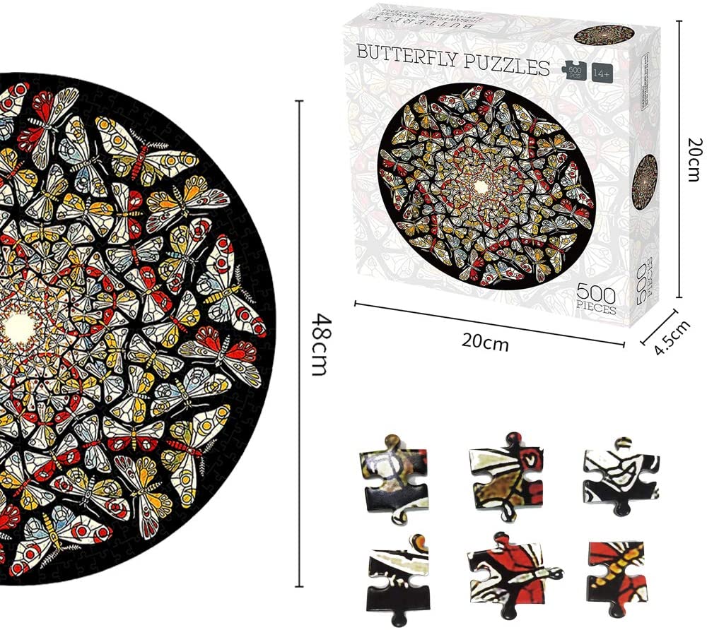 500 Pieces Butterfly Puzzles for Adults Kids