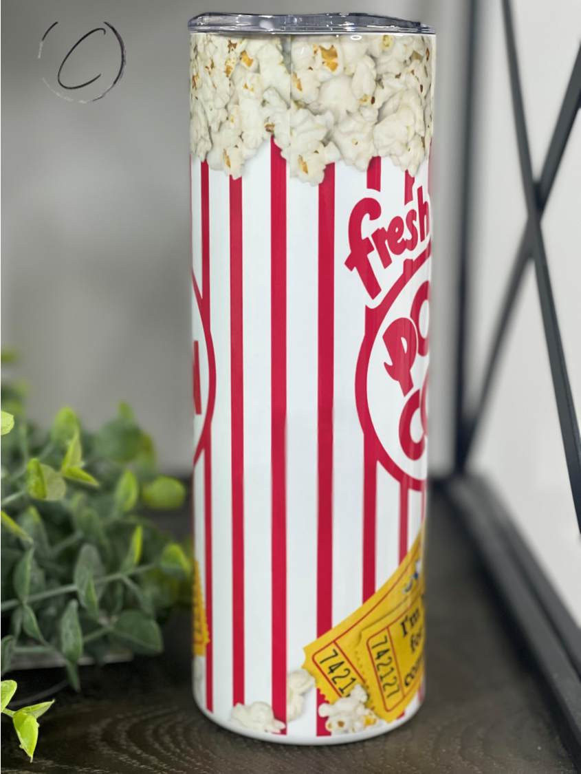 I'm Here For The Comments Popcorn 20oz Skinny Tumbler