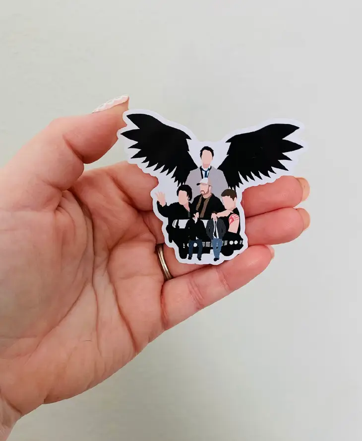 With Wings-Supernatural Sticker/Magnet