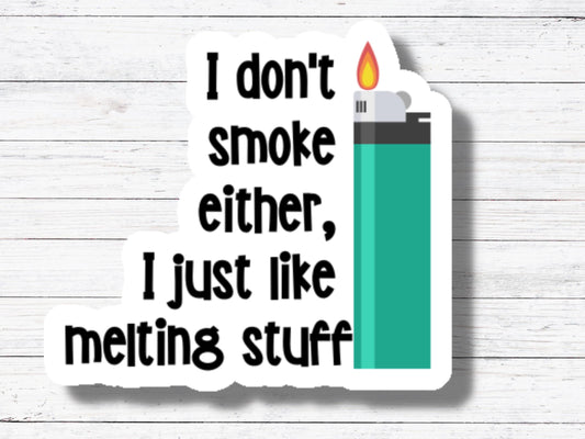 Melting Stuff Sticker/Magnet- Derry Girls