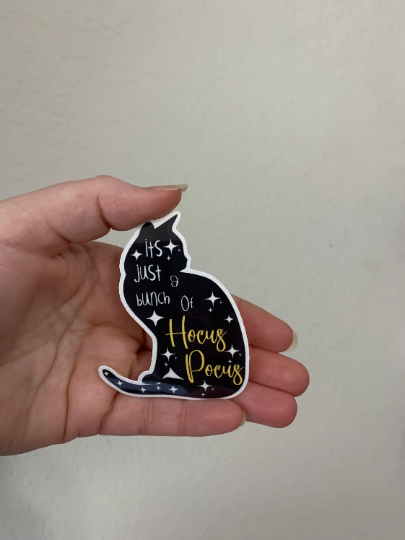 Black Cat-Hocus Pocus Sticker/Magnet