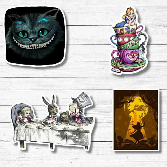 Key Hole-Alice In Wonderland Sticker/Magnet