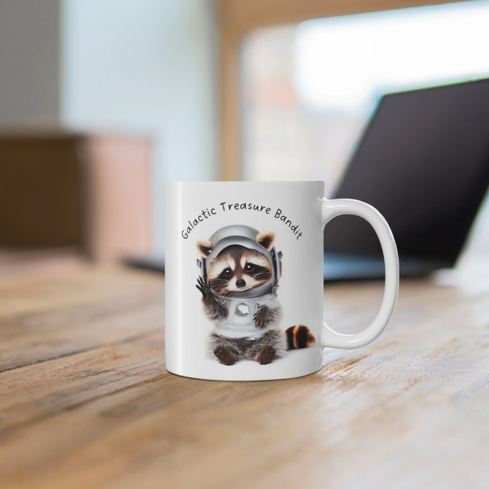 Cute Raccoon Galactic Treasure Bandit Mug