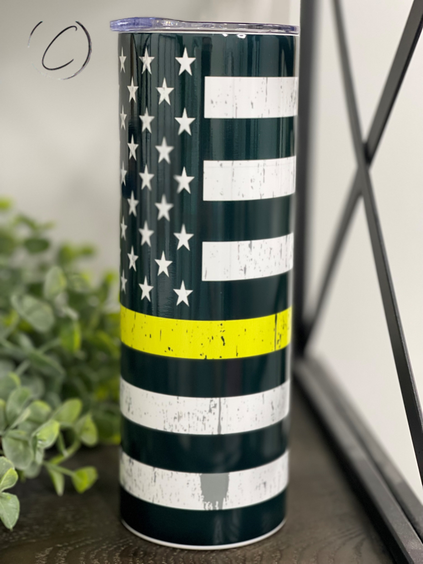 THIN YELLOW LINE 20OZ TUMBLER