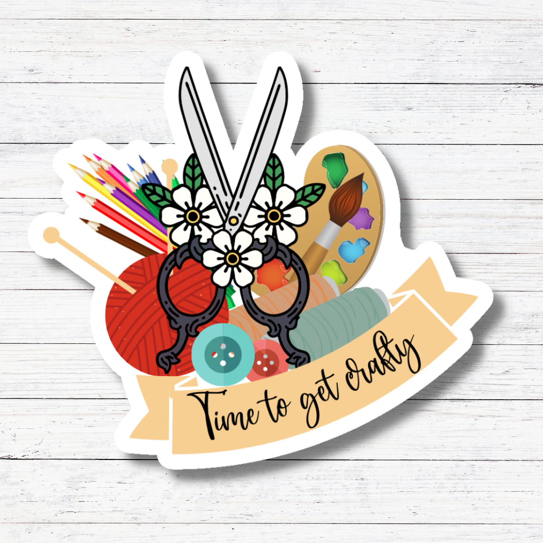 Get Crafty- Crafting Stickers/Magnets