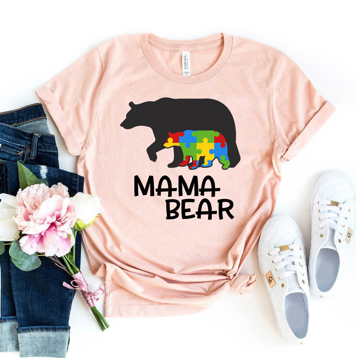 Autism Mama Bear T-shirt