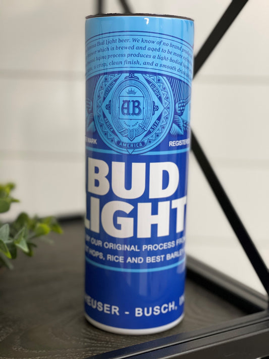 Bud Light 20oz Skinny Tumbler