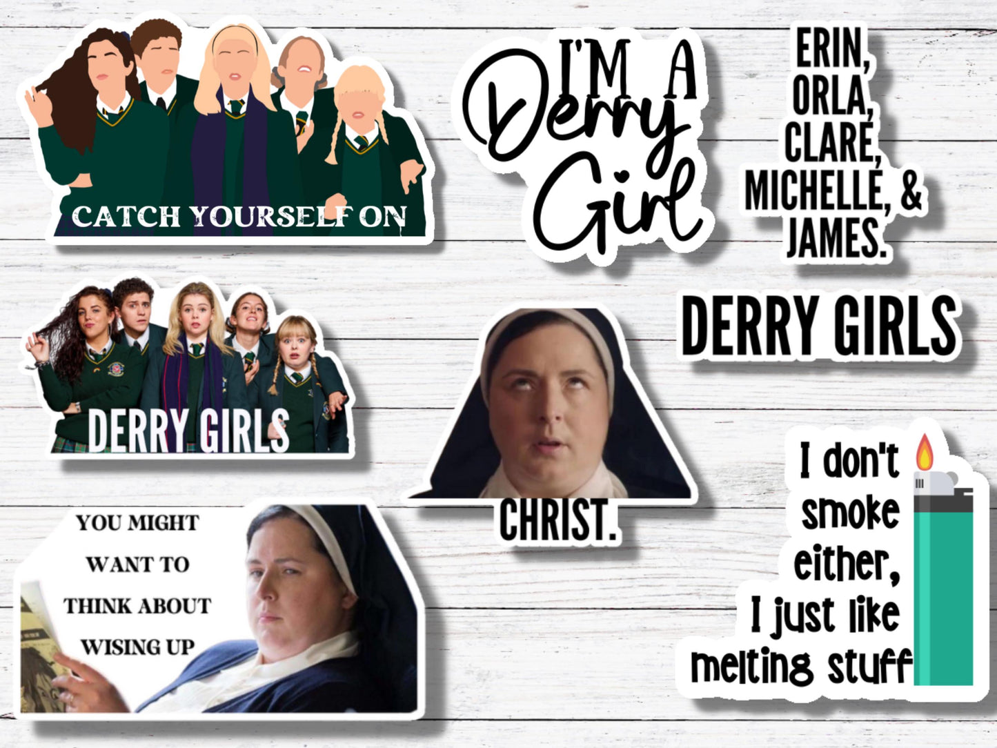 Melting Stuff Sticker/Magnet- Derry Girls