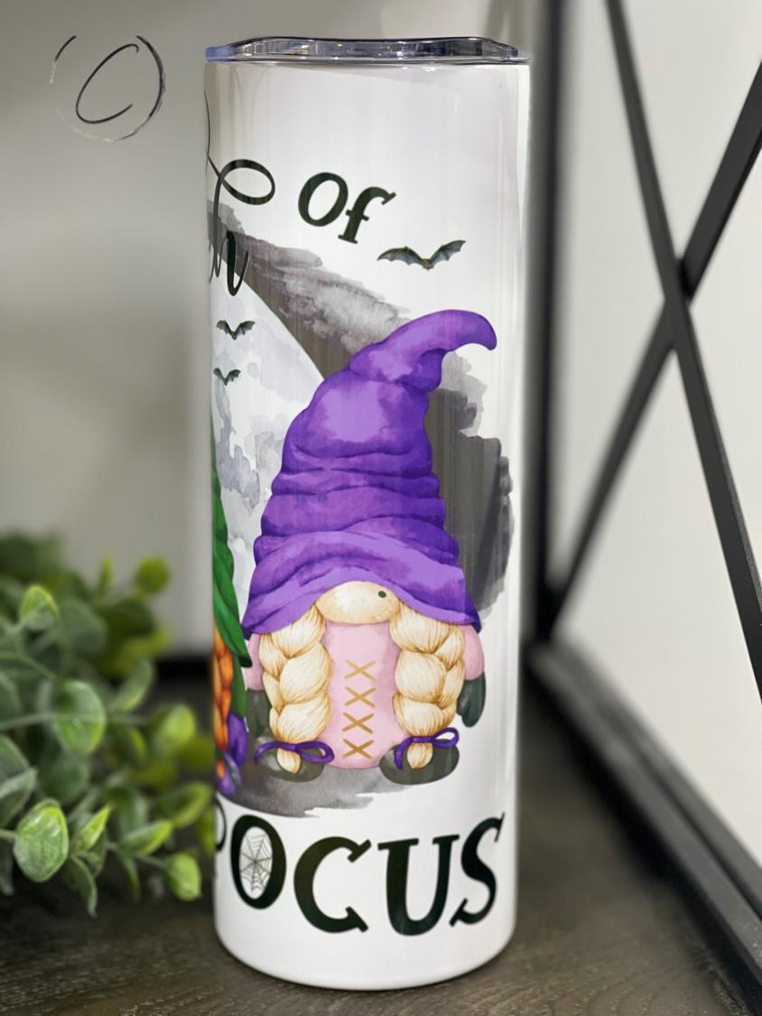 Bunch Of Hocus Pocus Gnomes 20oz Skinny Tumbler