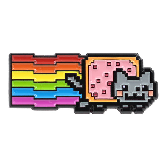 Nyan Cat Pin – Rainbow Cat Meme Enamel Pin