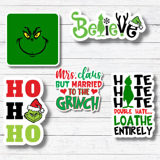 Married the Grinch-The Grinch Sticker/Magnet