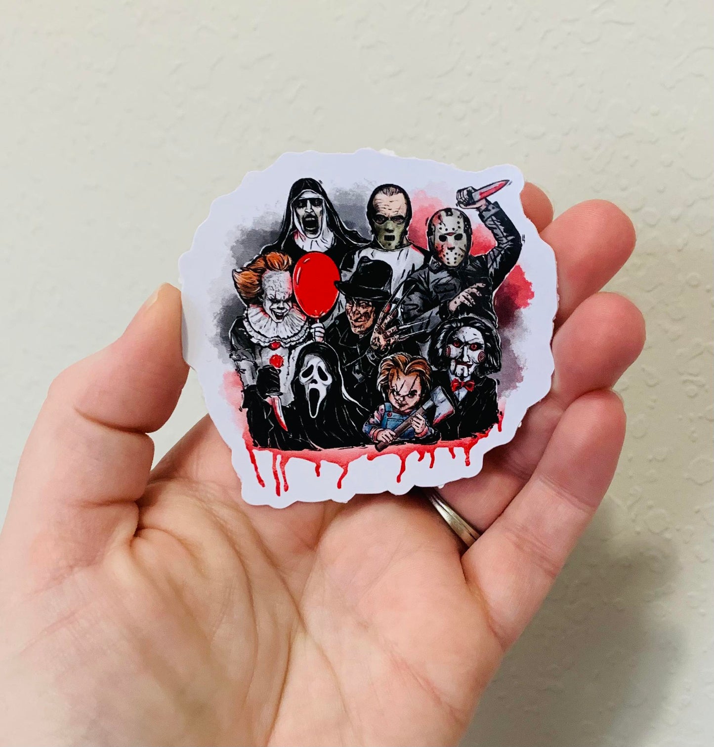 Spooky Group Watercolor- Spooky Gang Stickers/Magnet