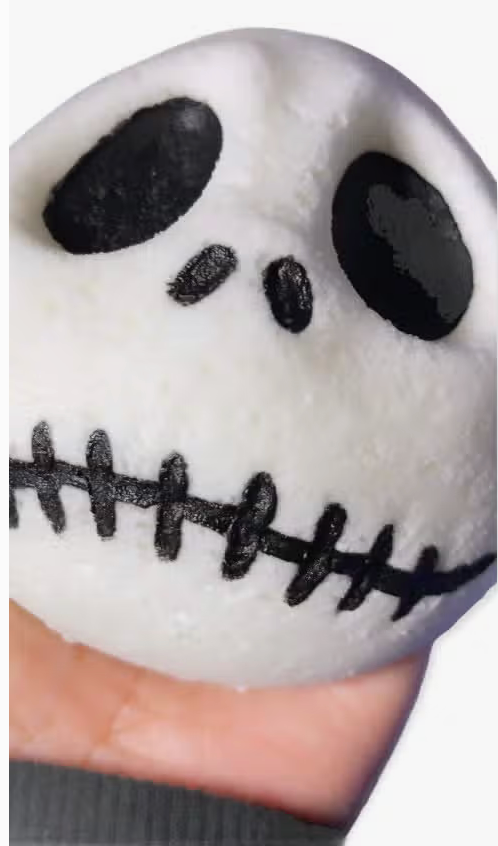 Jack Skull Bath Bomb, Character Bath Bomb, Goth Christmas