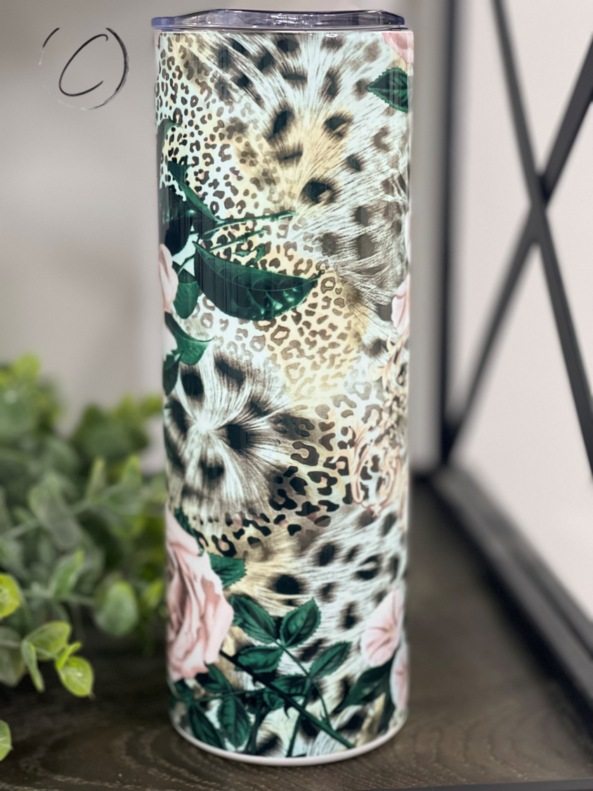 Feisty Floral 20oz Skinny Tumbler