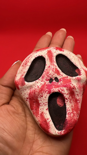 Ghostface Bath Bomb, Horror Bath Bomb, Scream Bath Bomb