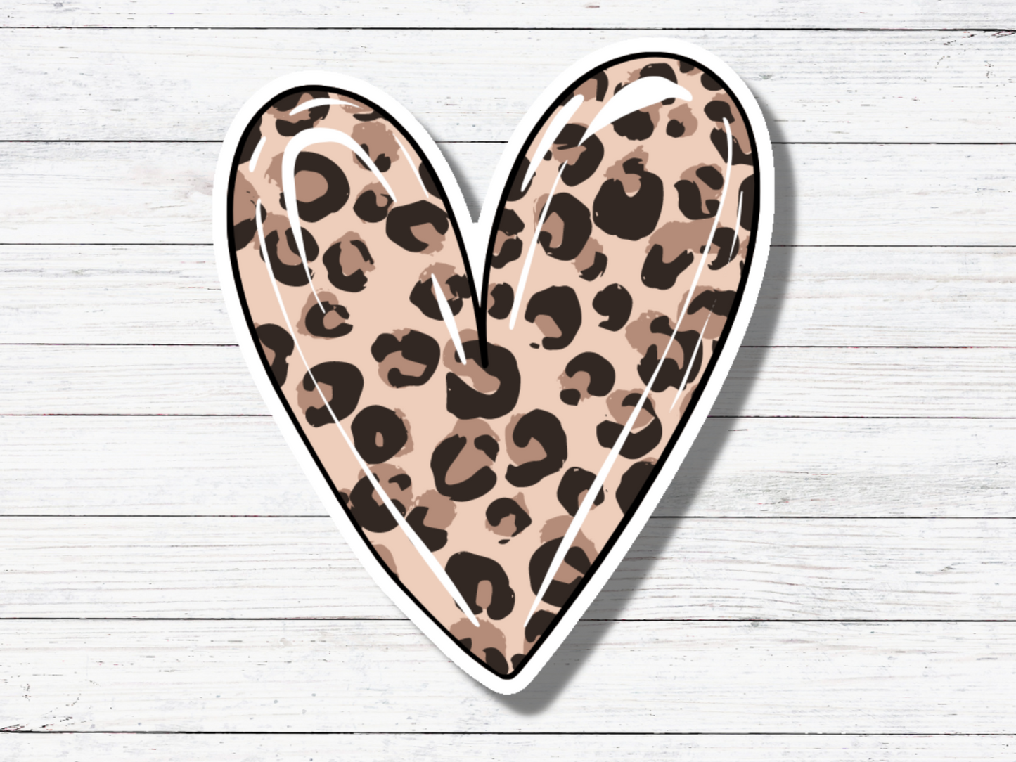 Cheetah Heart Sticker/Magnet