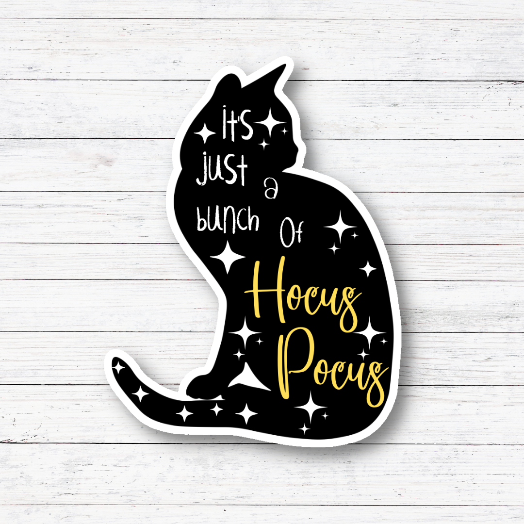 Black Cat-Hocus Pocus Sticker/Magnet