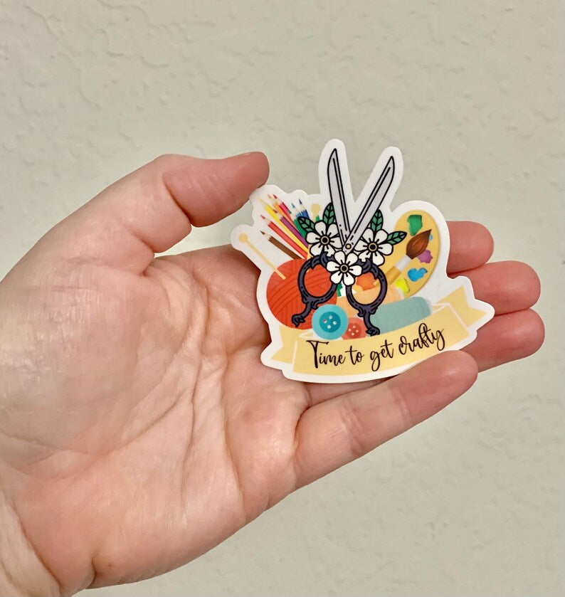 Get Crafty- Crafting Stickers/Magnets