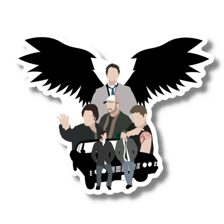 With Wings-Supernatural Sticker/Magnet