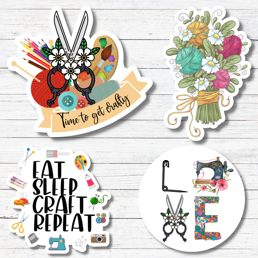 Get Crafty- Crafting Stickers/Magnets