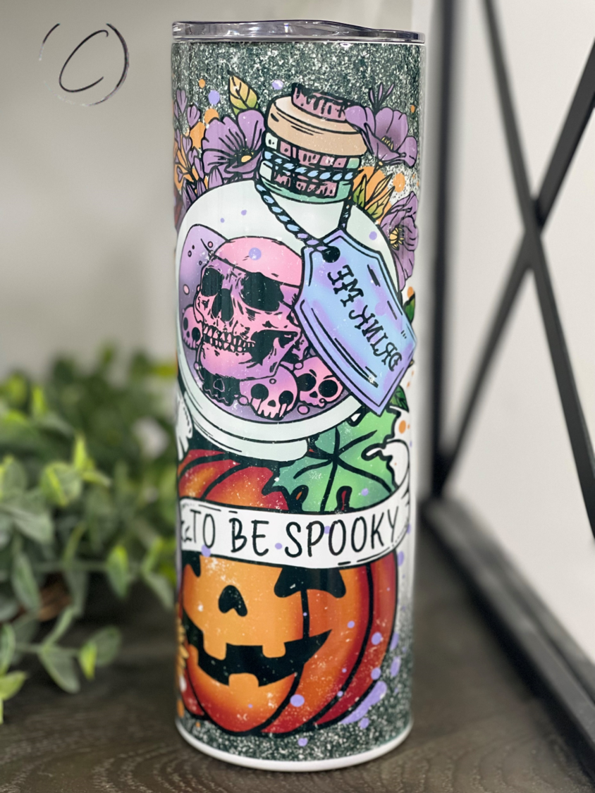 Tis The Season To Be Spooky 20oz Skinny Tumbler