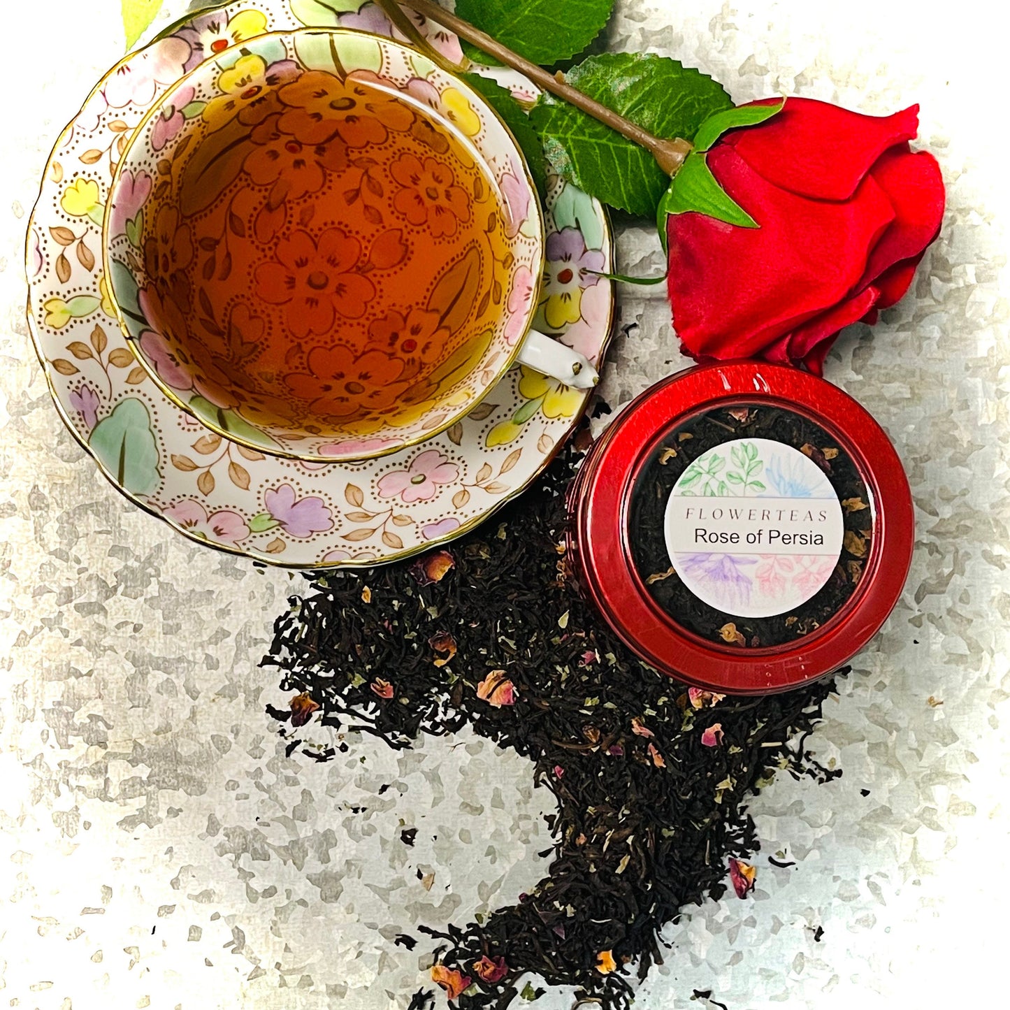 Rose of Persia Loose Leaf Black Tea in Tin