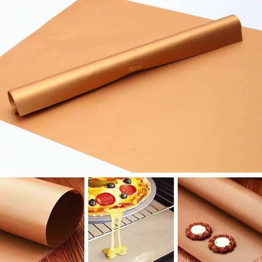 5pc Copper Grill Mats Baking Non Stick BBQ Mat Pad