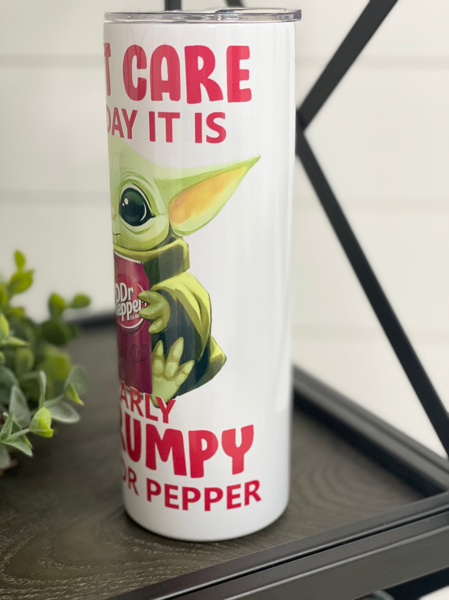 Dr. Pepper Yoda 20oz Skinny Tumbler