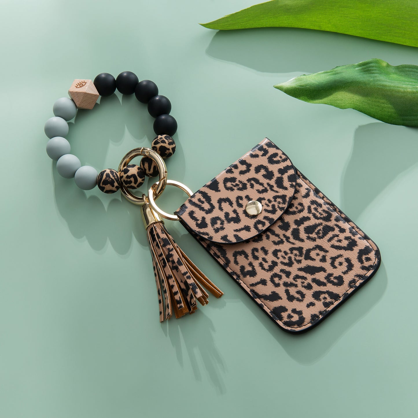 Silicone Bracelet Tassel Keychain - Card & Coin Purse Wallet