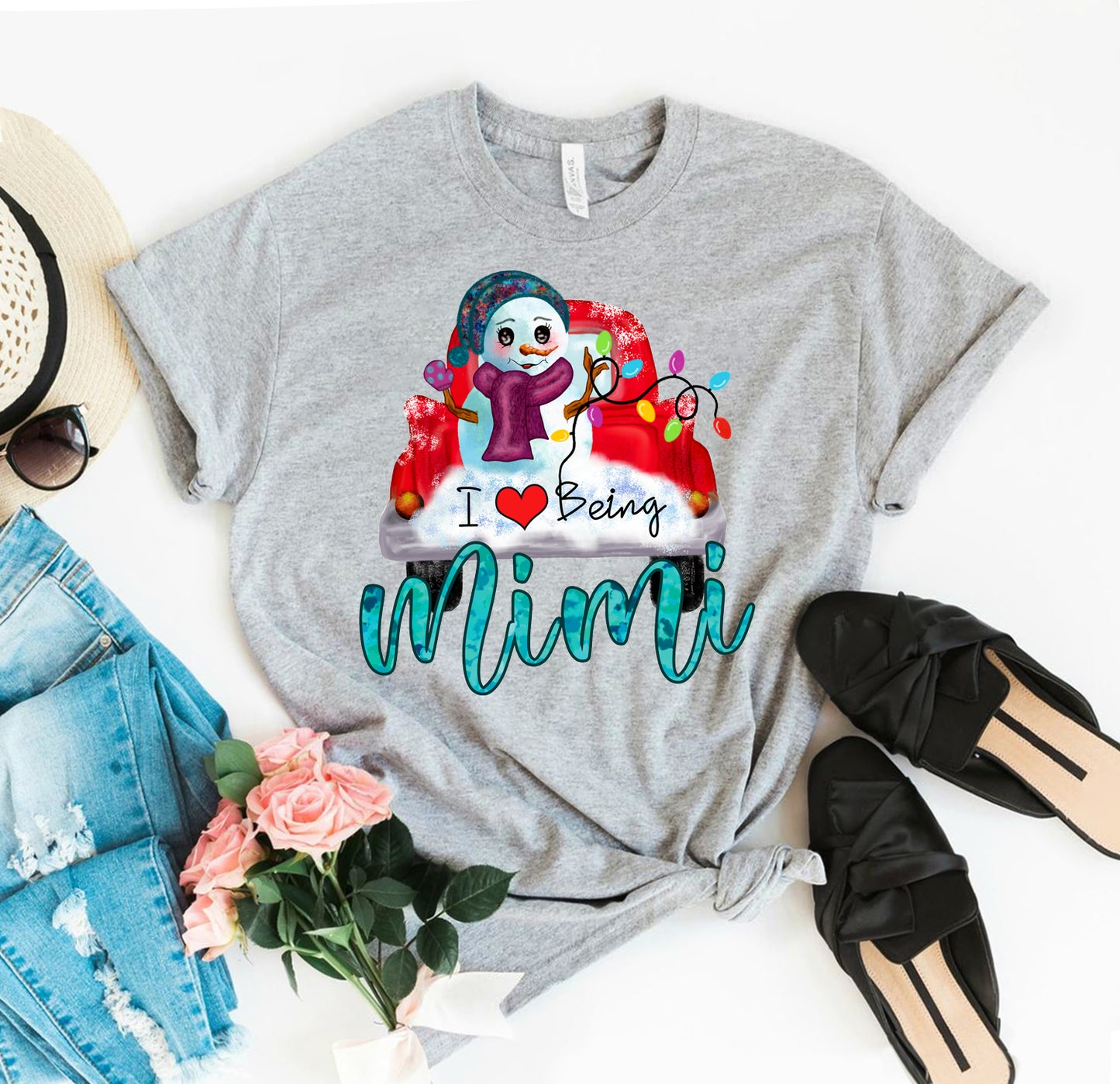 I Love Being A Mimi Christmas T-shirt