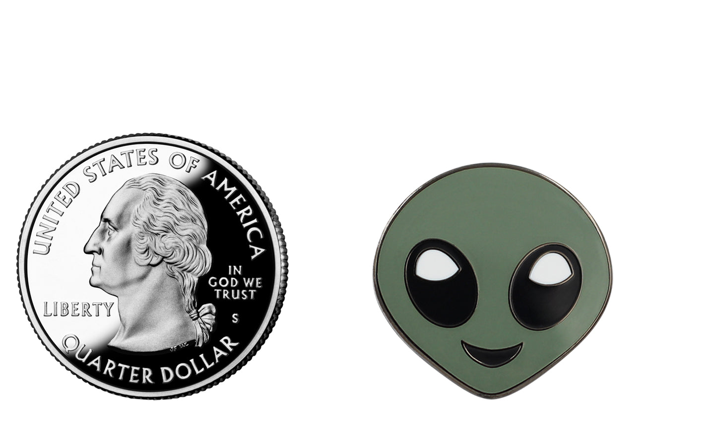 Alien Emoji – Enamel Pin For Your Life