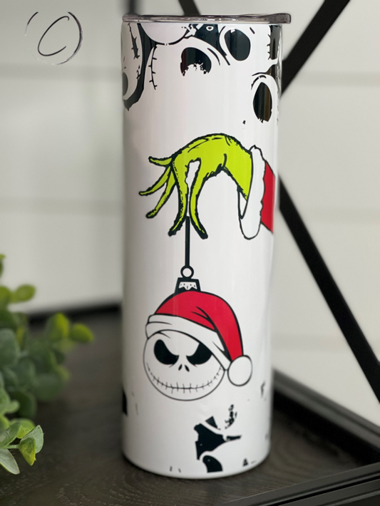 Jack Skellington Ornament 20oz Skinny Tumbler