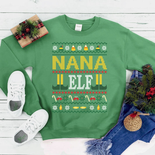 Nana ELF Christmas Sweatshirt