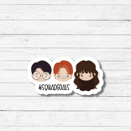 Squad Goals-Harry Potter Sticker and Magnet