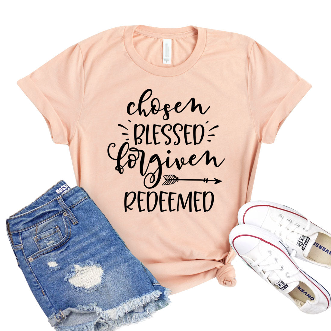 Chosen Blessed Forgiven Redeemed T-shirt