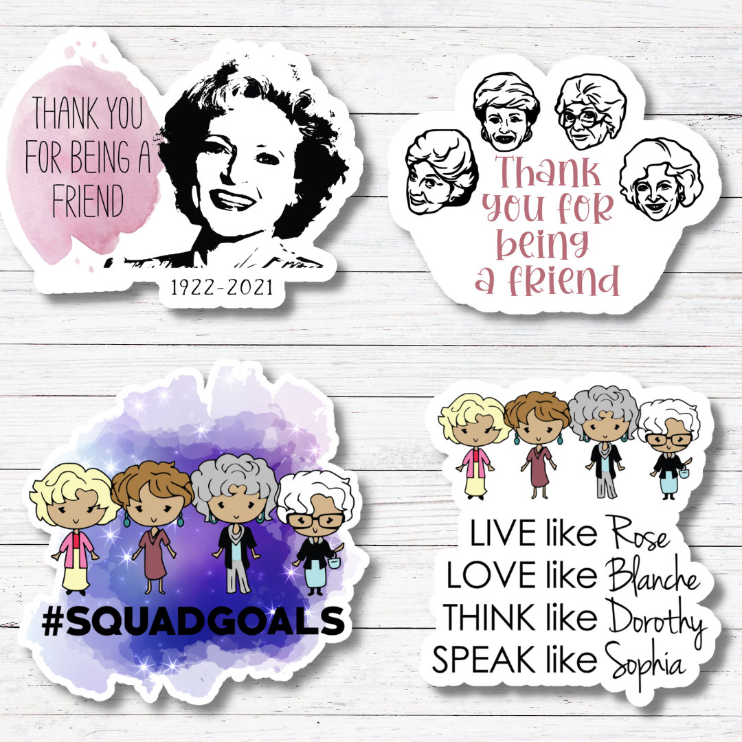 Live Love Sticker/Magnet- Golden Girls