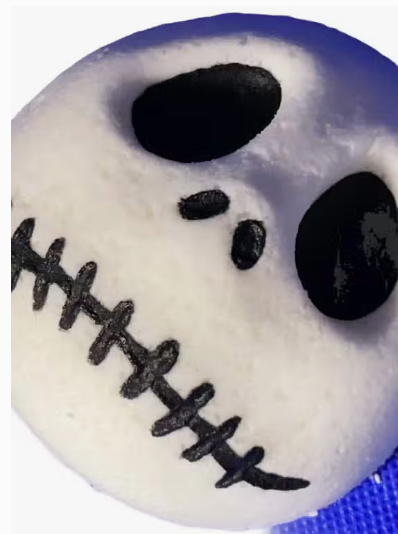 Jack Skull Bath Bomb, Character Bath Bomb, Goth Christmas