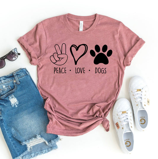 Peace Love Dogs T-shirt