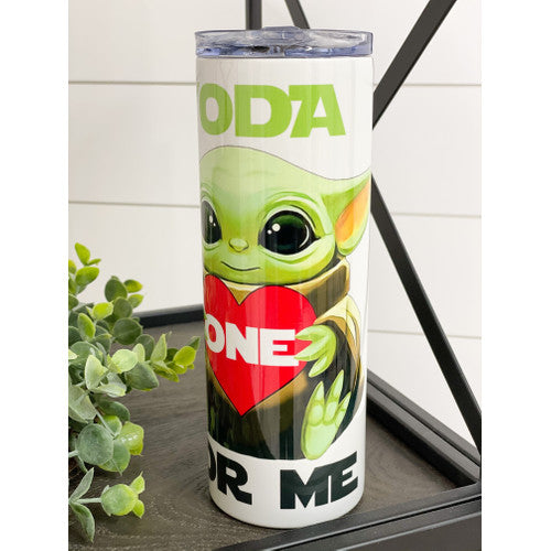 Yoda One For Me 20oz Skinny Tumbler